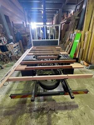 3.5ｔユニック車荷台張替骨組み交換3